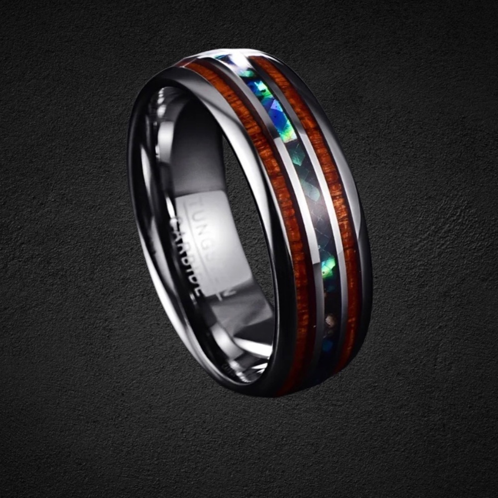 Men's Ring/ Size 9/ Hawaiian koa wood - Picture 4 of 7
